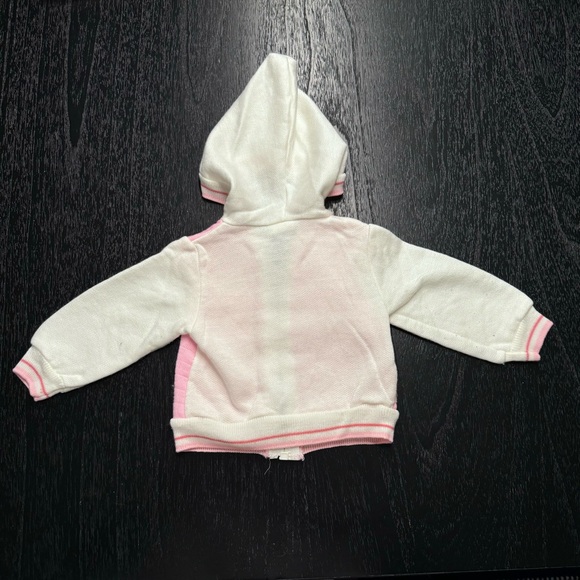 Vintage Rocking Horse Pink Bunny Zip Up Sweater 6/9 months - Picture 13 of 13
